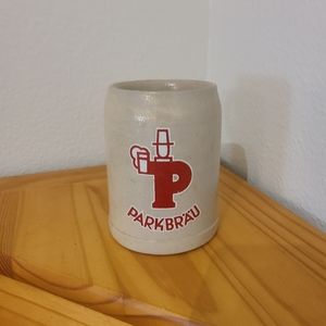 Vintage Parkbrau Stoneware Beer Stein Mug German 0.5L